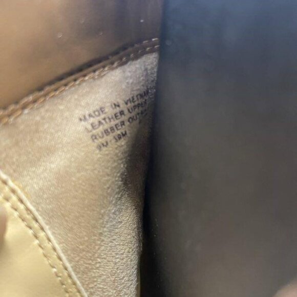 Michael Kors Margaret Leather Ankle Booties Dark Caramel 9 - Picture 9 of 12